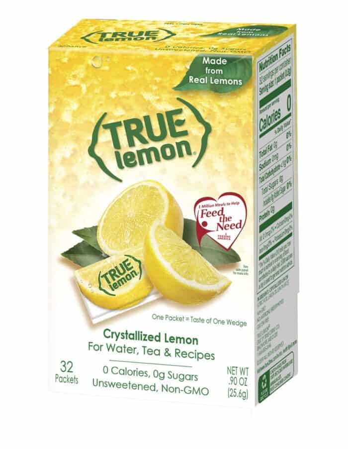 True Lemon flavored water