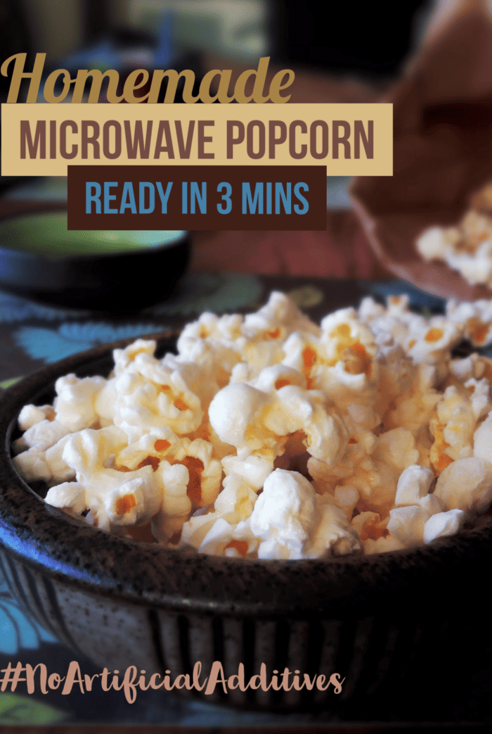 Easy Microwave Popcorn recipe poster