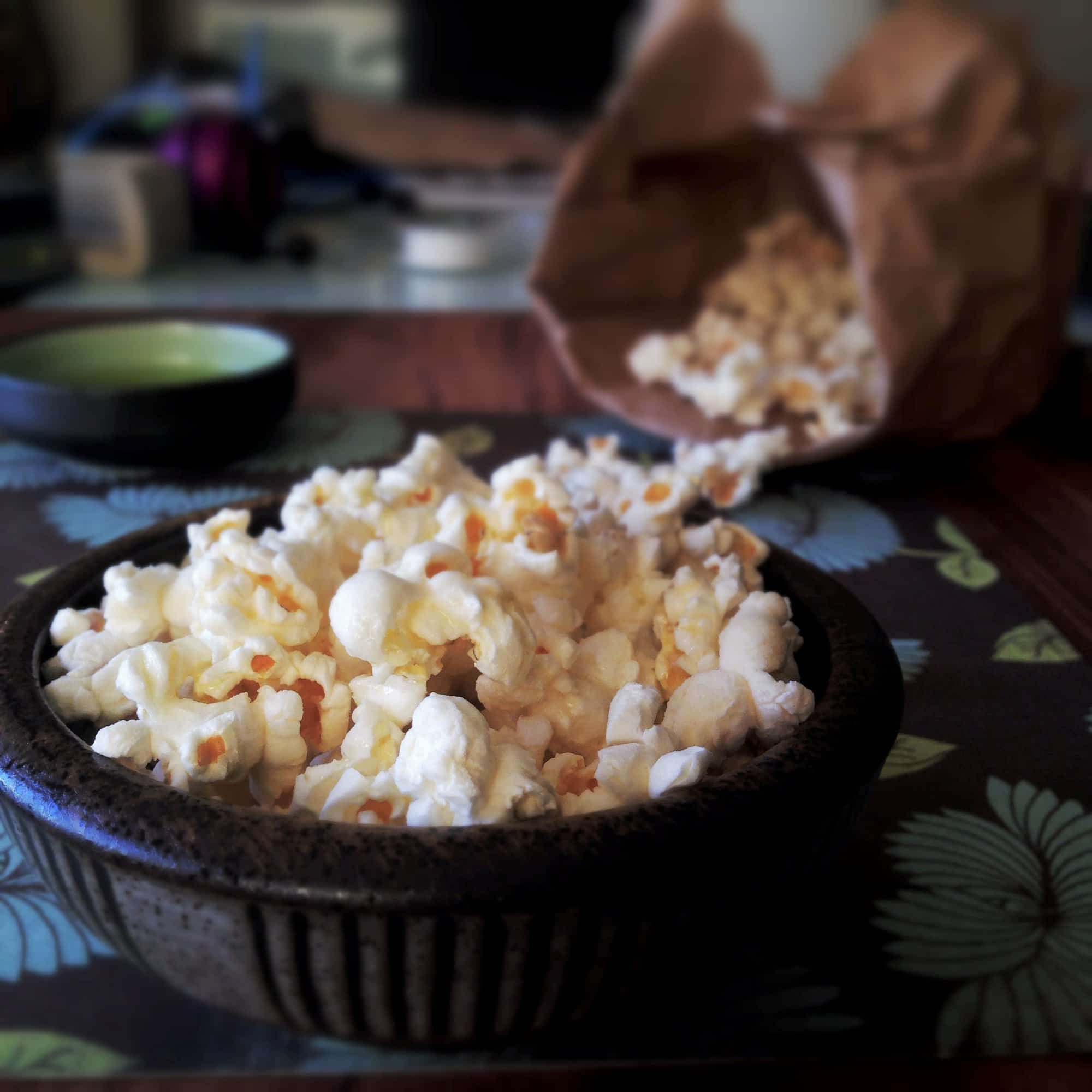 Homemade Microwave Popcorn in a Bag and nutritional facts