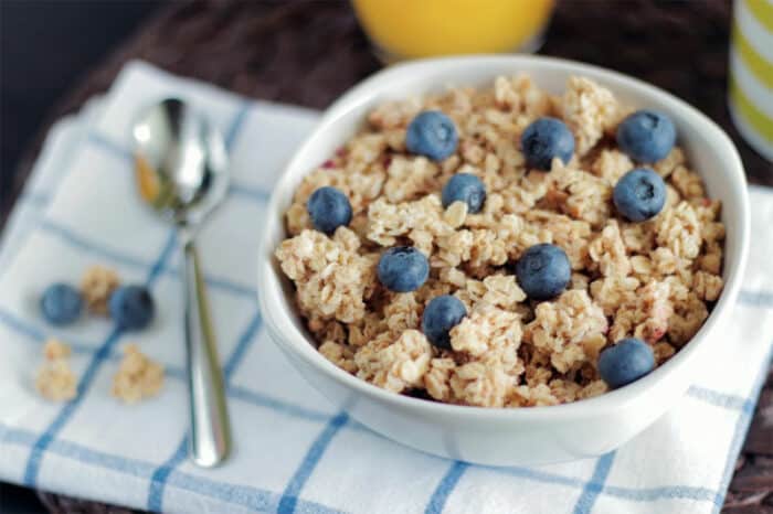 Oat Cereal Blueberries