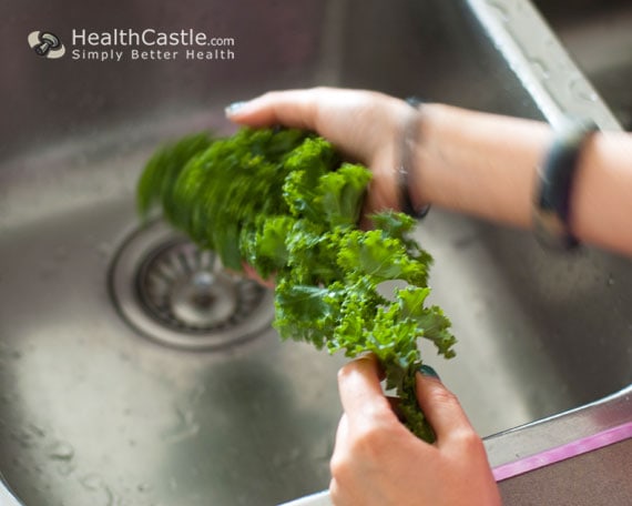 Wash kale