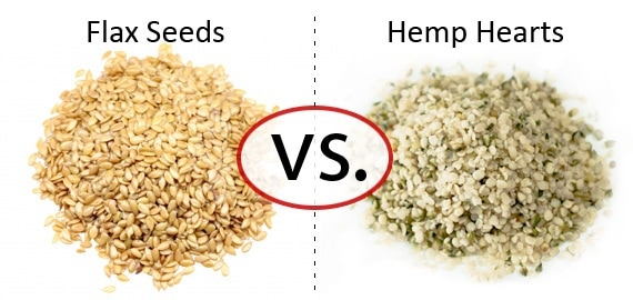 Nutritional differences between flax seeds and hemp hearts