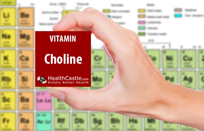 Choline recommended intakes and food list