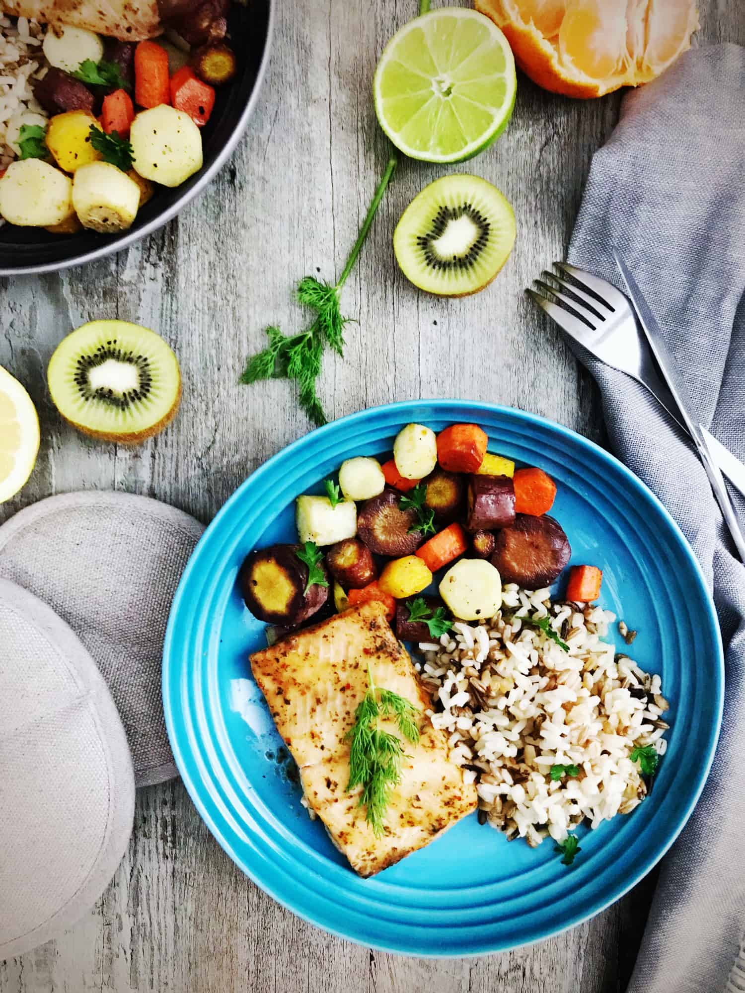 Oven-baked maple salmon dinner. What does 100 grams of sugar a day look like? It's not what you think. With the new nutrition labelling rolling out, what do you navigate the new nutrition facts label and %DV?