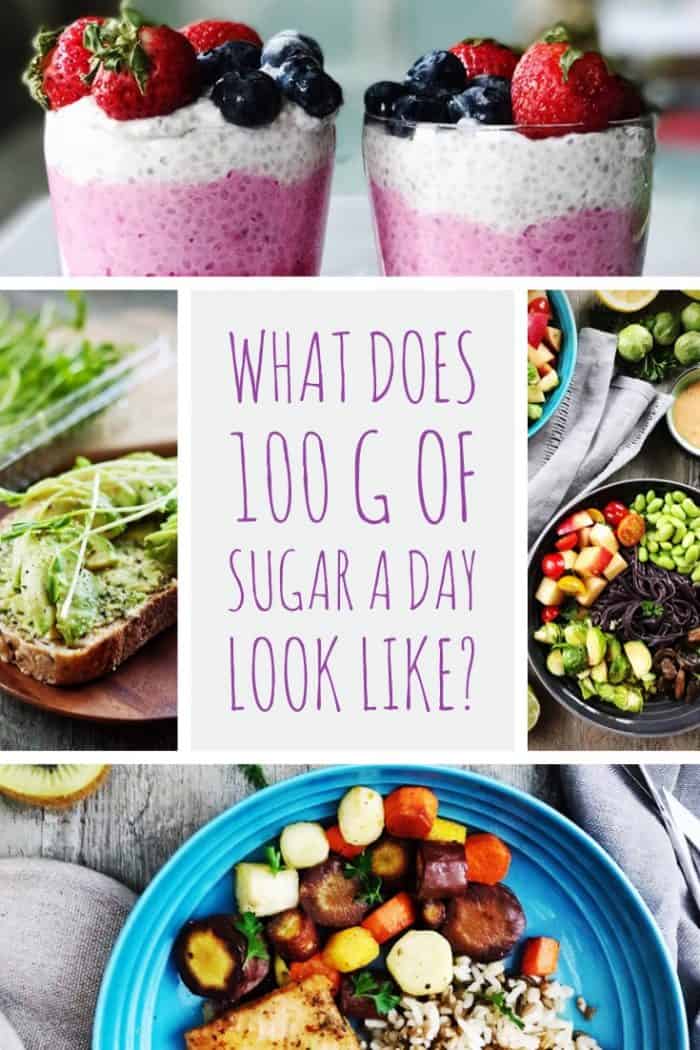 What 100 grams of sugar look like
