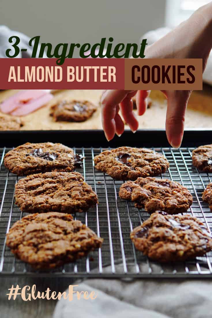 3-Ingredient Almond Butter Cookies