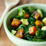 Roasted Butternut Squash Warm Kale Salad