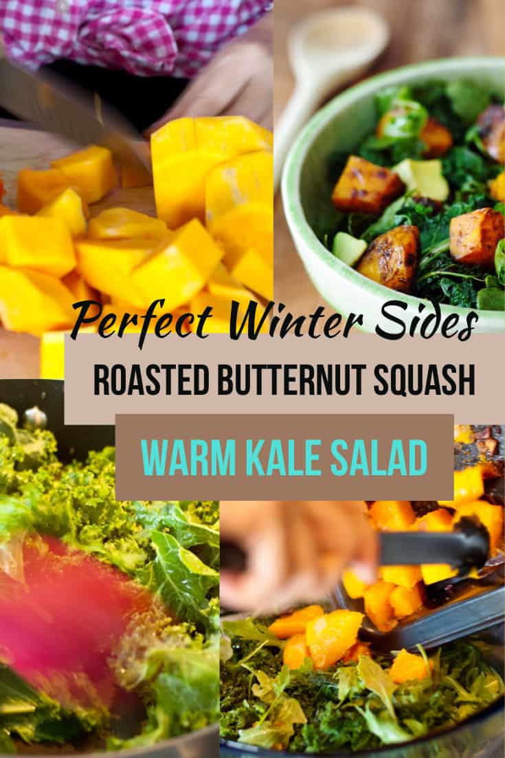 Roasted Butternut Squash Kale Salad Poster