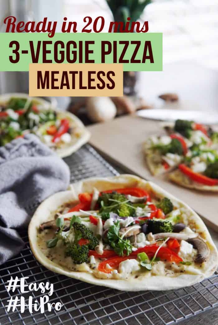 3 Veggie Pizza Poster