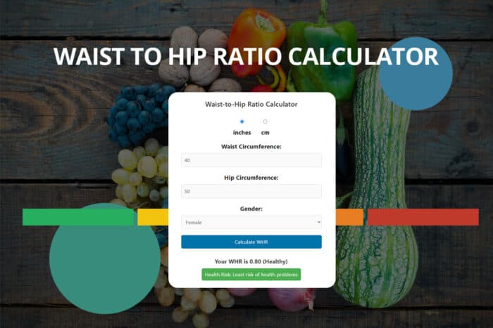 Waist to Hip Ratio Calculator